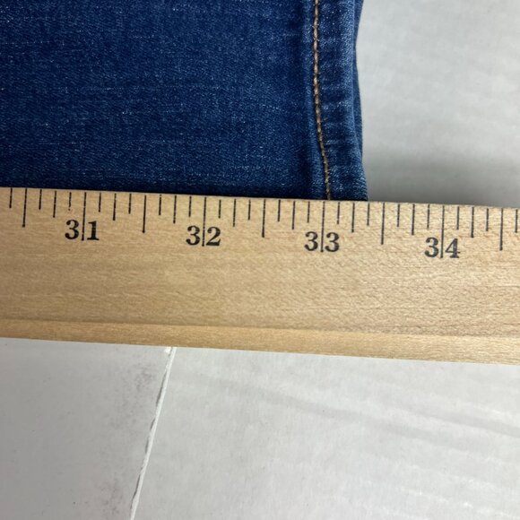 American Eagle Jeans Women's 27x33* Curvy Low Rise Kick Boot Blue Denim Tag 2 L - Picture 12 of 16